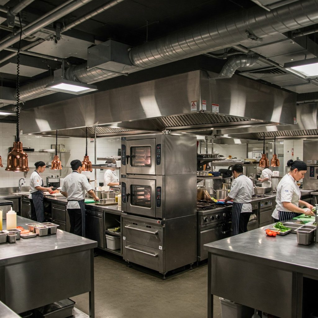 طراحی آشپزخانه صنعتی