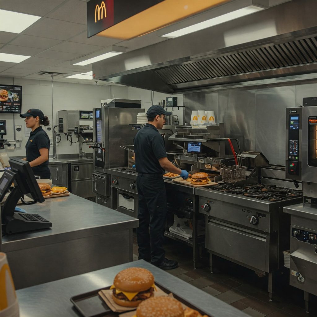 اهمیت طراحی آشپزخانه در مک‌دونالد